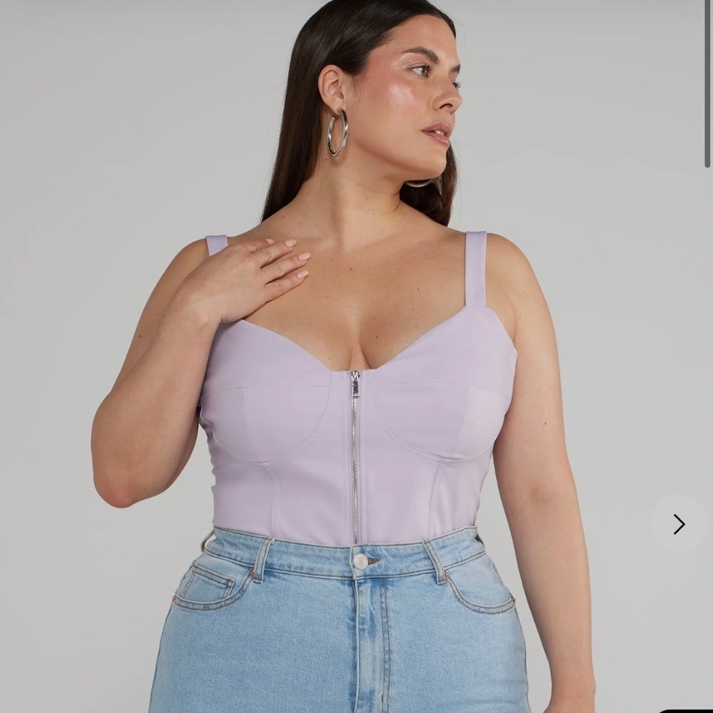 Fashion to Figure purple halter tank NWT